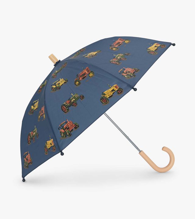 Hatley Landscape Tractors Umbrella Vintage Indigo