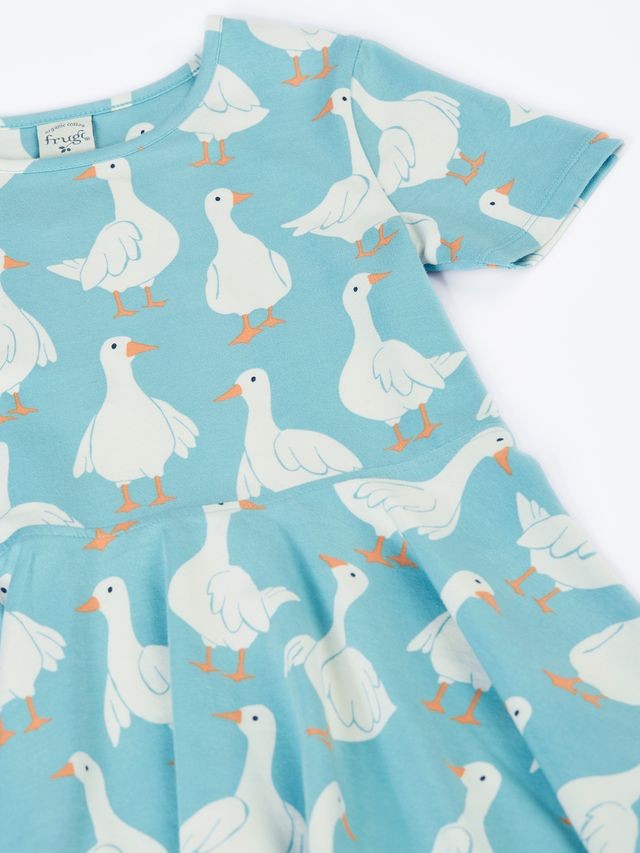 FRUGI SUNSHINE SKATER DRESS GOOSE GAGGLE