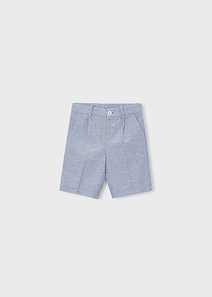 Mayoral Boy Linen Suiting Bermuda Shorts