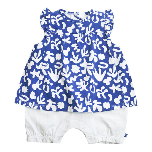 Weekend a la mer Baby Girl DORIANE Romper with sea print