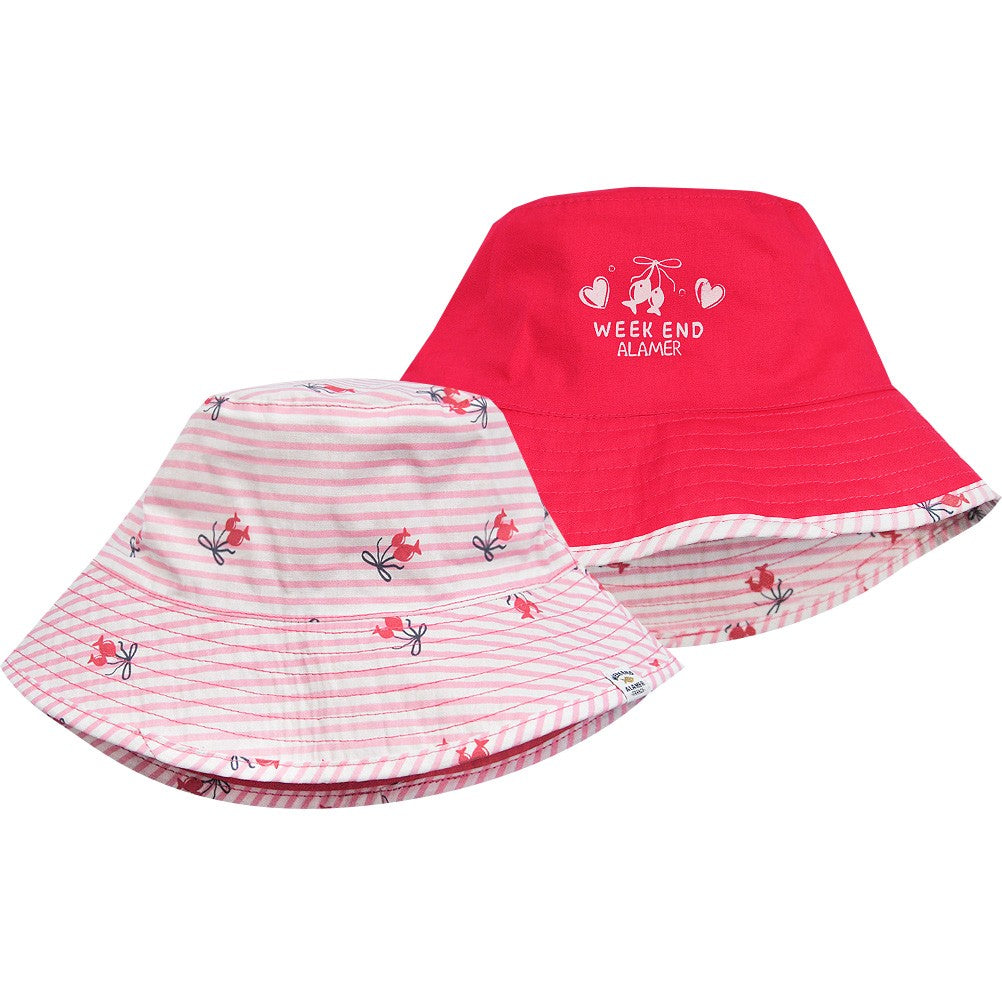 Weekend a la mer Baby Girl MEMPHIS Reversible Sun Hat