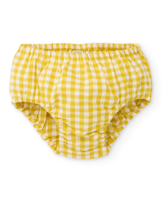 Tuc Tuc BABY GIRL Yellow and white gingham sundress