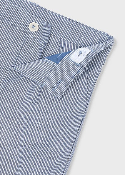 Mayoral Boy Linen Suiting Bermuda Shorts