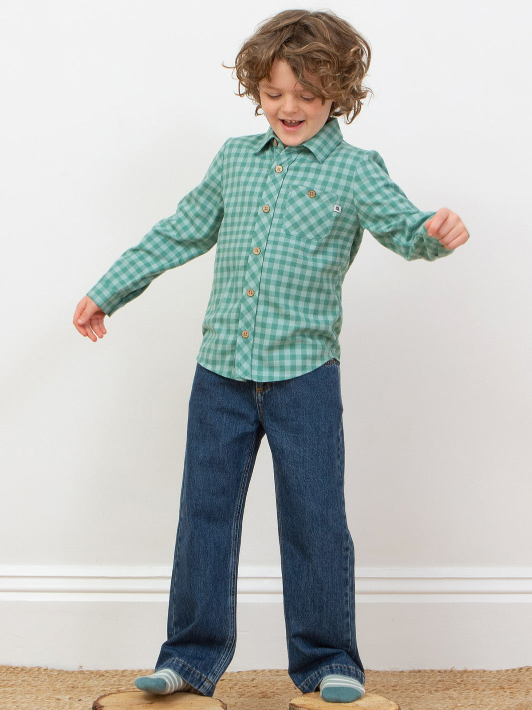 Kite Boy Check Top Shirt