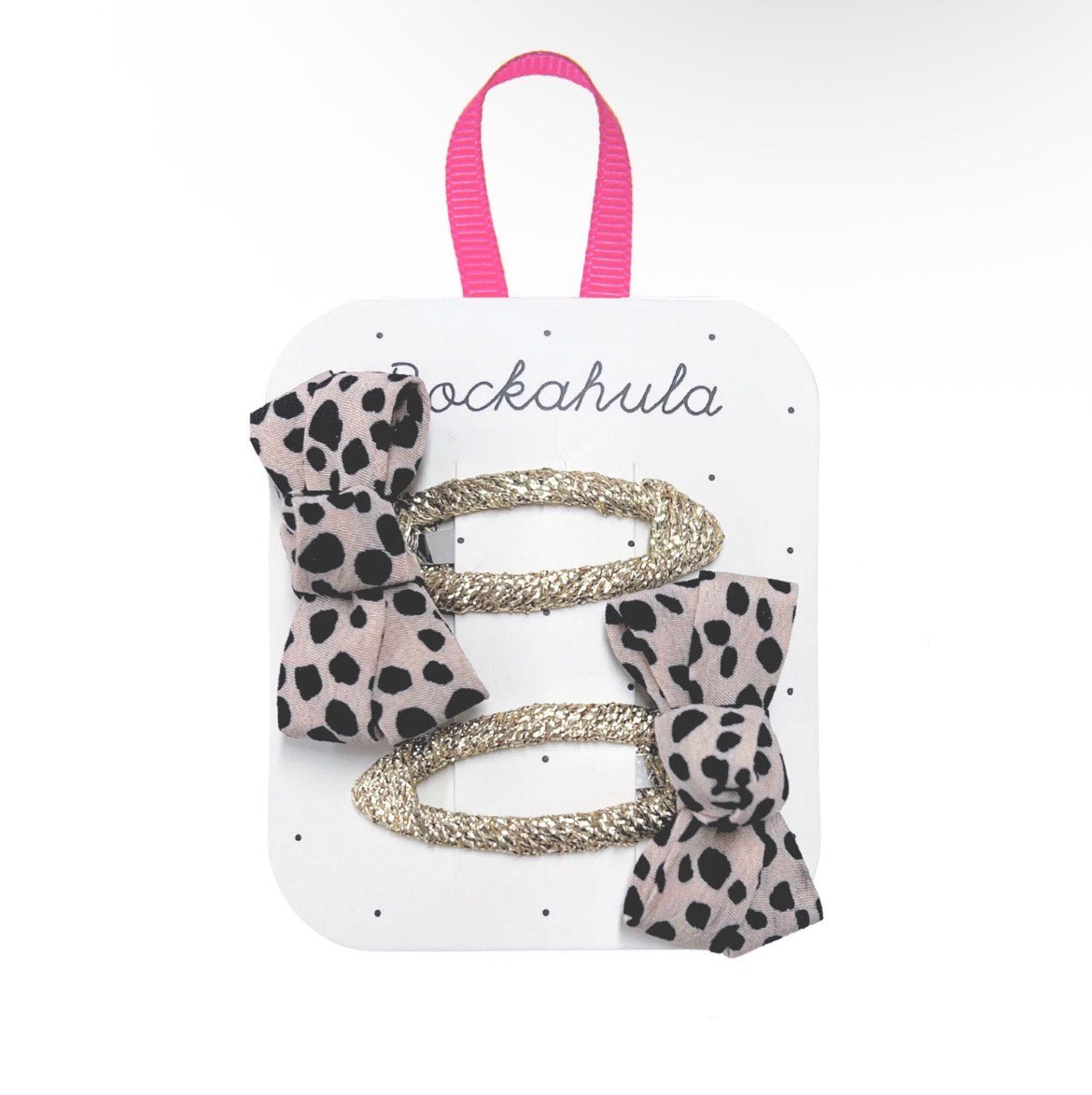 Rockahula Leopard Love Twisty Bow Clips