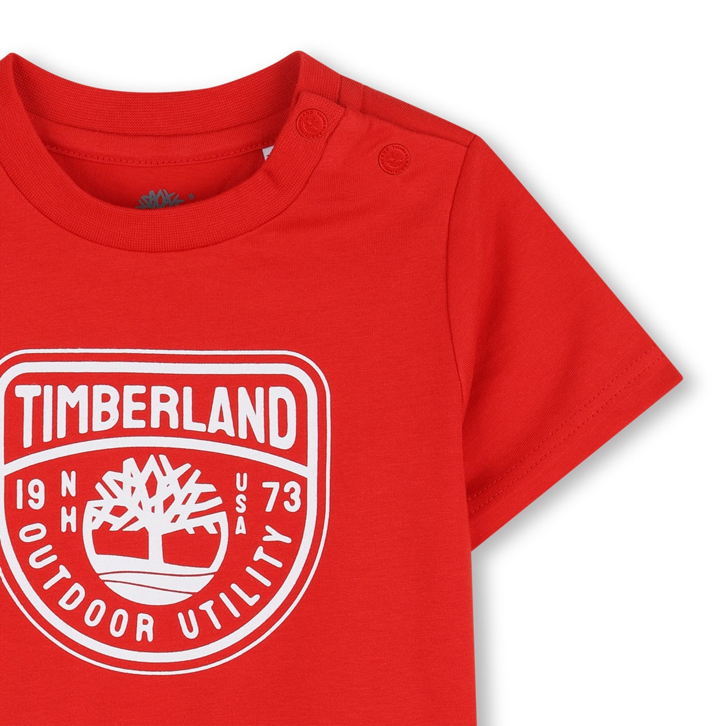 TIMBERLAND BABY BOY SHORT SLEEVES TEE-SHIRT RED
