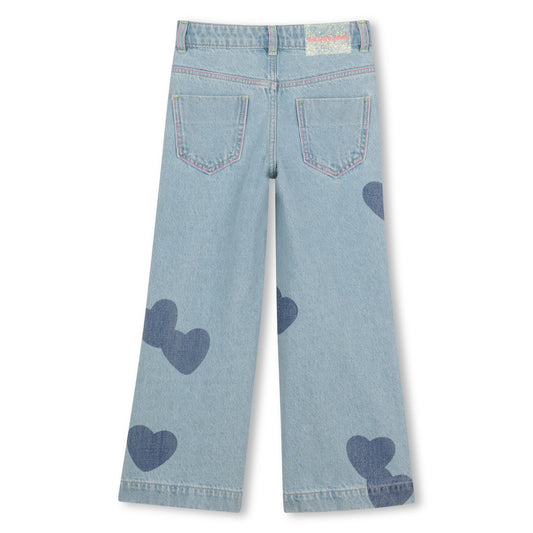 BILLIEBLUSH DENIM TROUSERS DOUBLE STONE+BLEACH
