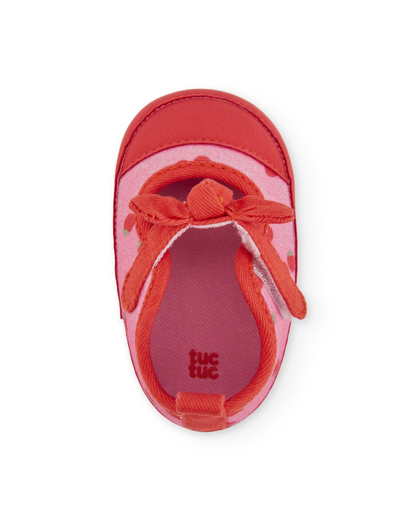 Tuc Tuc BABY GIRLRed & Pink soft shoes with velcro strap