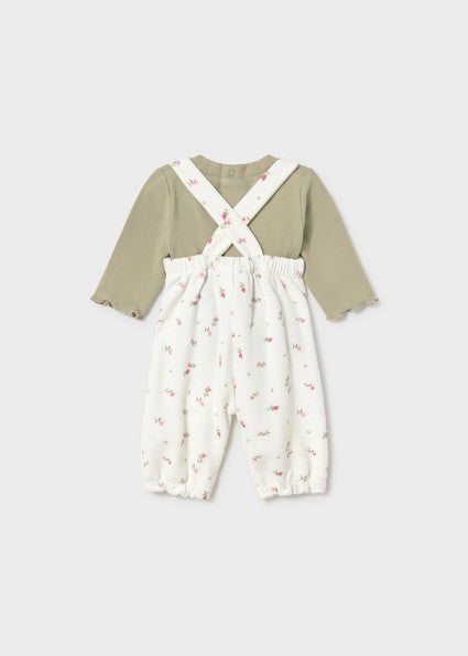 Mayoral Printed dungarees set