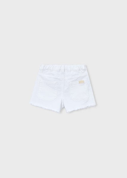 Mayoral Girl Basic twill white shorts