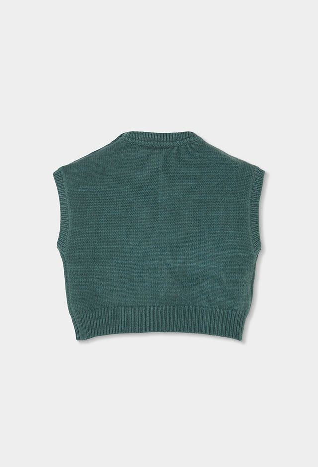 Boboli Green Girl Knit Vest