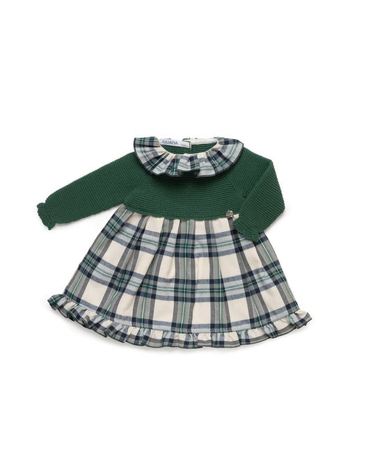 Juliana Knitted Dress in Green