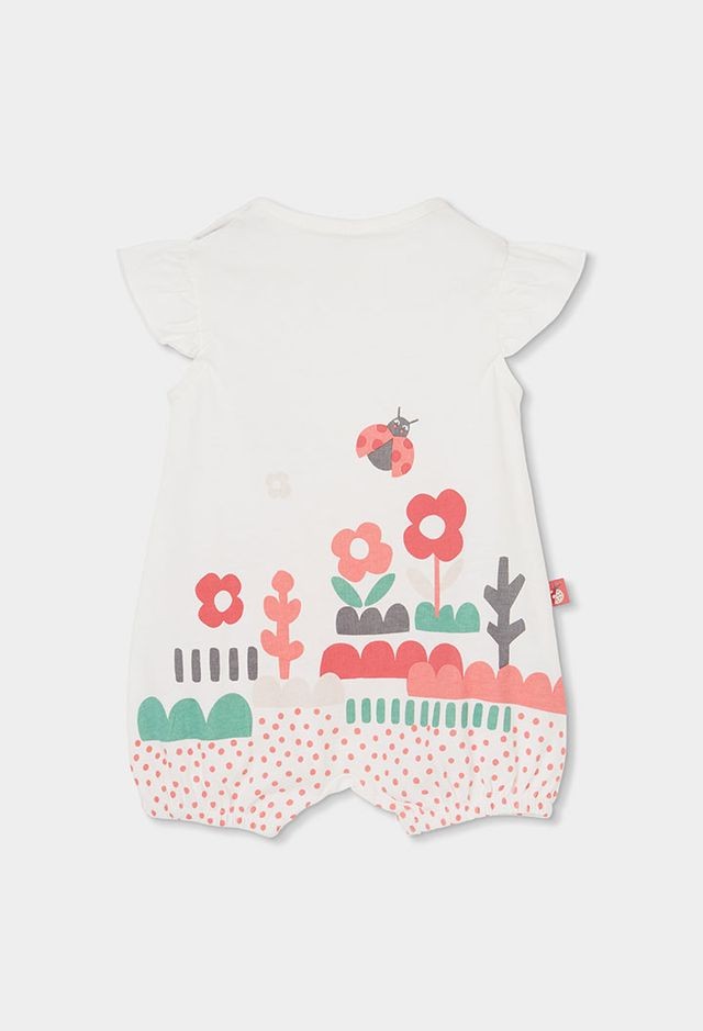 Boboli floral romper for baby girl