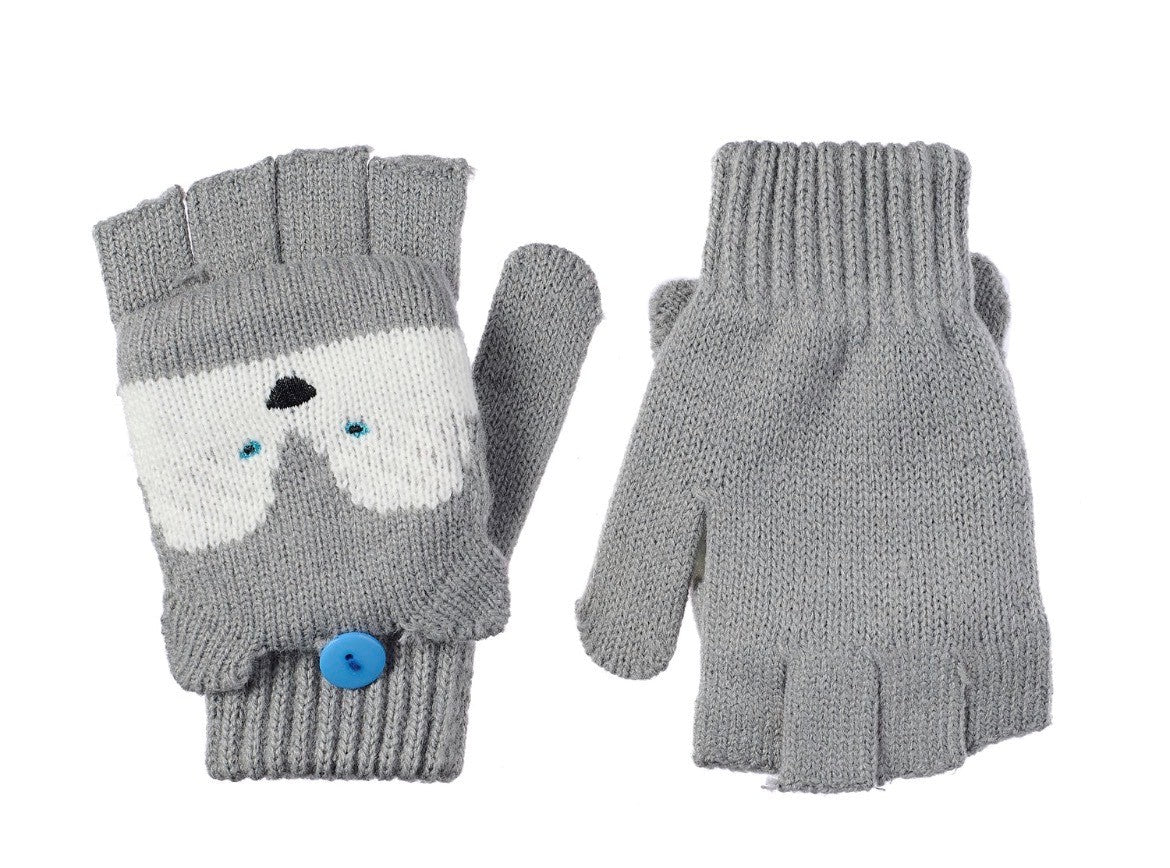 Rockahula Husky Dog Knitted Gloves 7-10 Years
