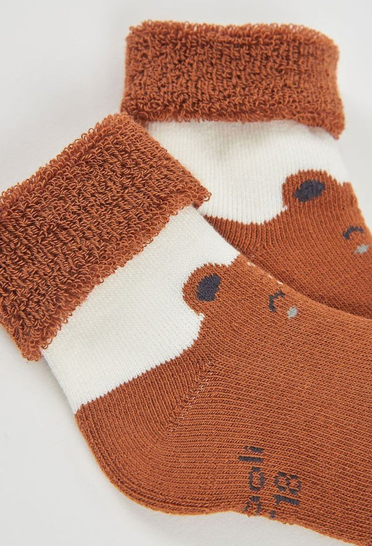 Boboli Pack of Socks for Baby in Grey & Brown