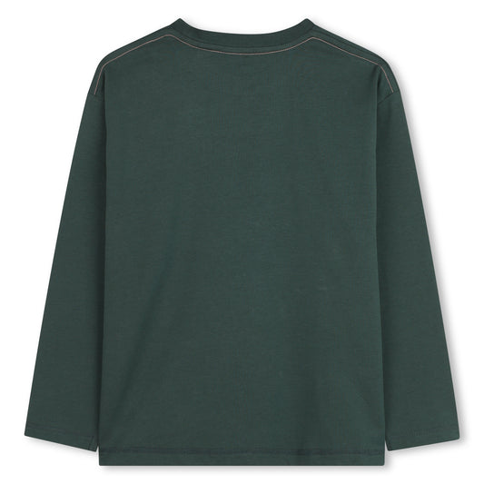 TIMBERLAND LONG SLEEVE T-SHIRT DARK GREEN