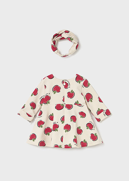 Mayoral Baby Girl Cherry Fleece dress