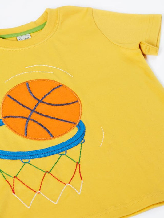 FRUGI CARSEN CIRCULAR T-SHIRT BUMBLEBEE/BASKETBALL