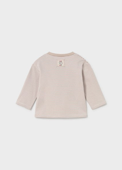 Mayoral Long Sleeve Beige T-Shirt