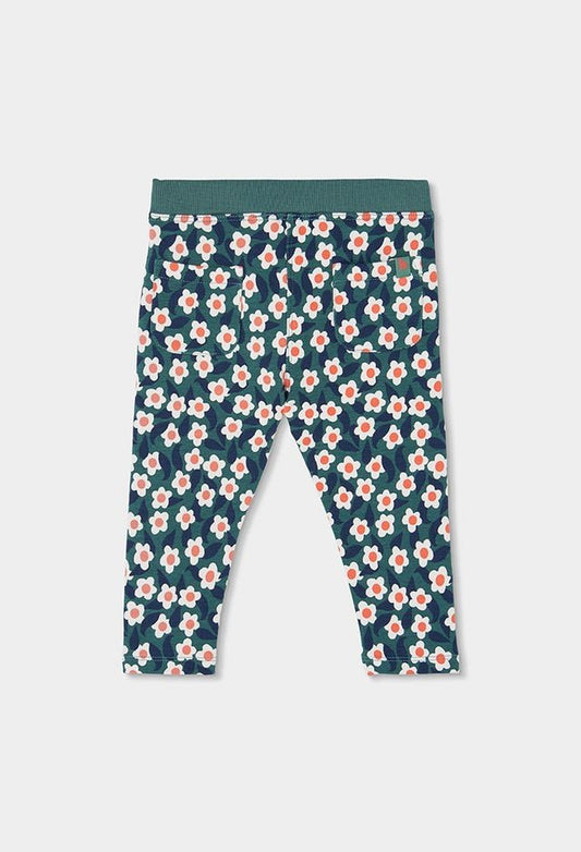 Boboli Girl Floral Fleece Leggings