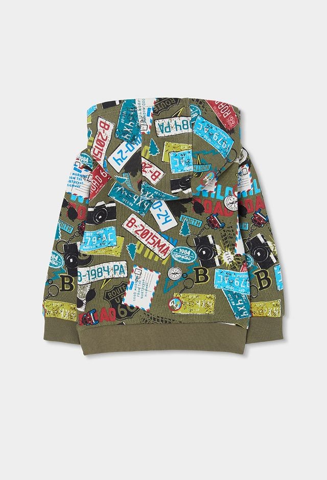 Boboli Boy Printed Fleece Jacket