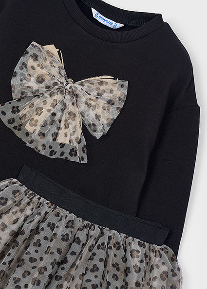 Mayoral Girl Black Tulle Skirt Set