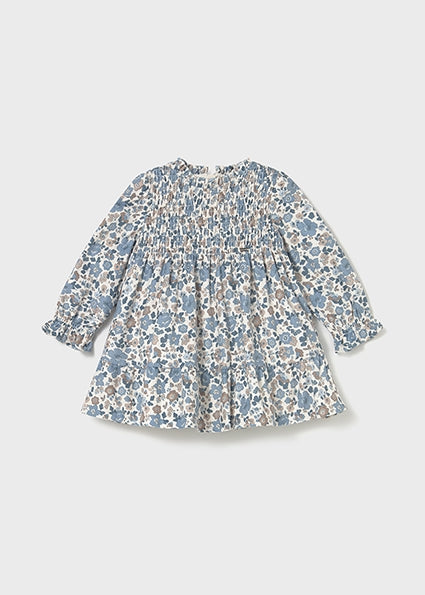 Mayoral Baby Girl Printed Velvet Dress
