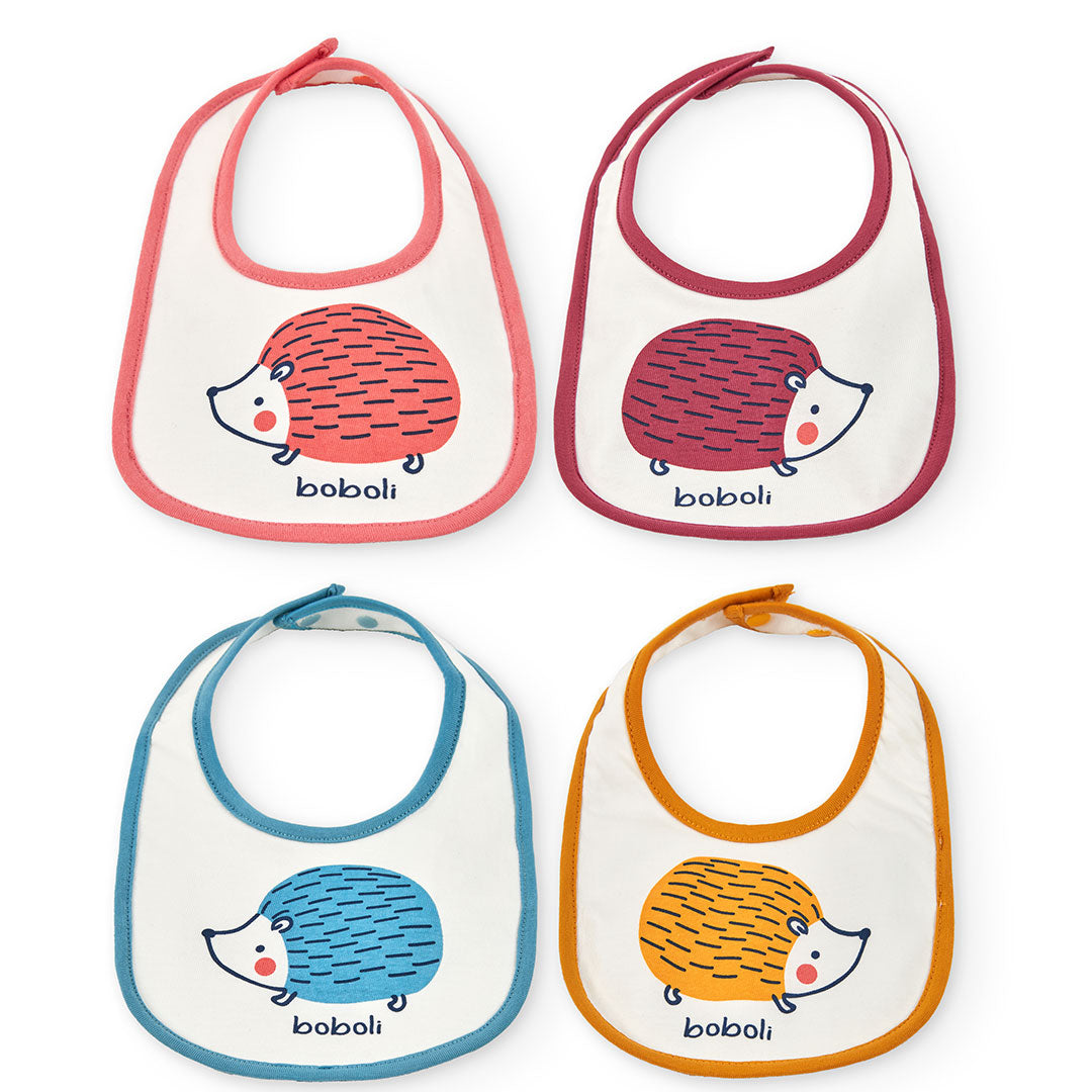 Boboli Pack 4 bibs for baby -BCI off white