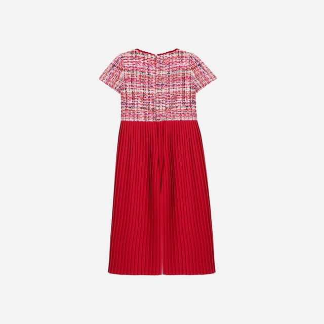 Patachou Girl Red Tweed Jumpsuit