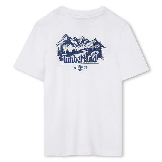 TIMBERLAND SHORT SLEEVES TEE-SHIRT WHITE NAVY
