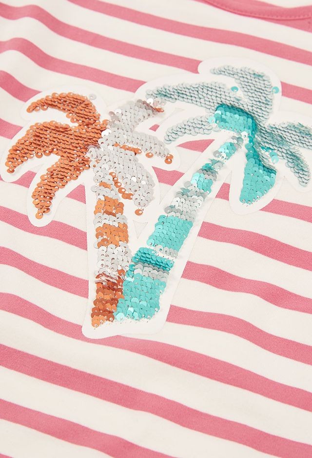 Boboli Beach Days Knit t-shirt striped for girl