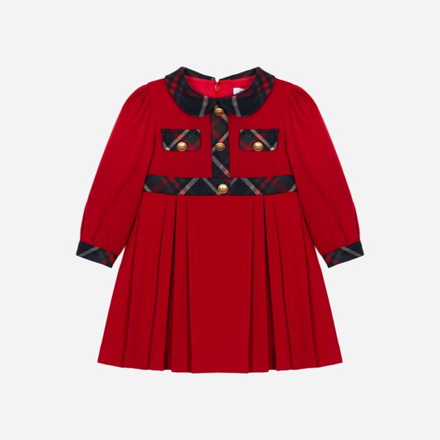 Patachou Girl Red Tartan Dress