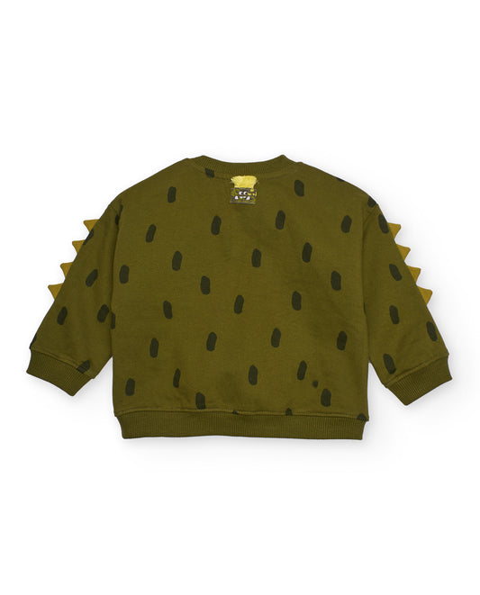 Tuc Tuc Creatures PLUSH SWEATSHIRT DARK GREEN
