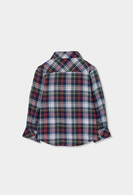 Boboli Checked Shirt for Boys in Navy & Red