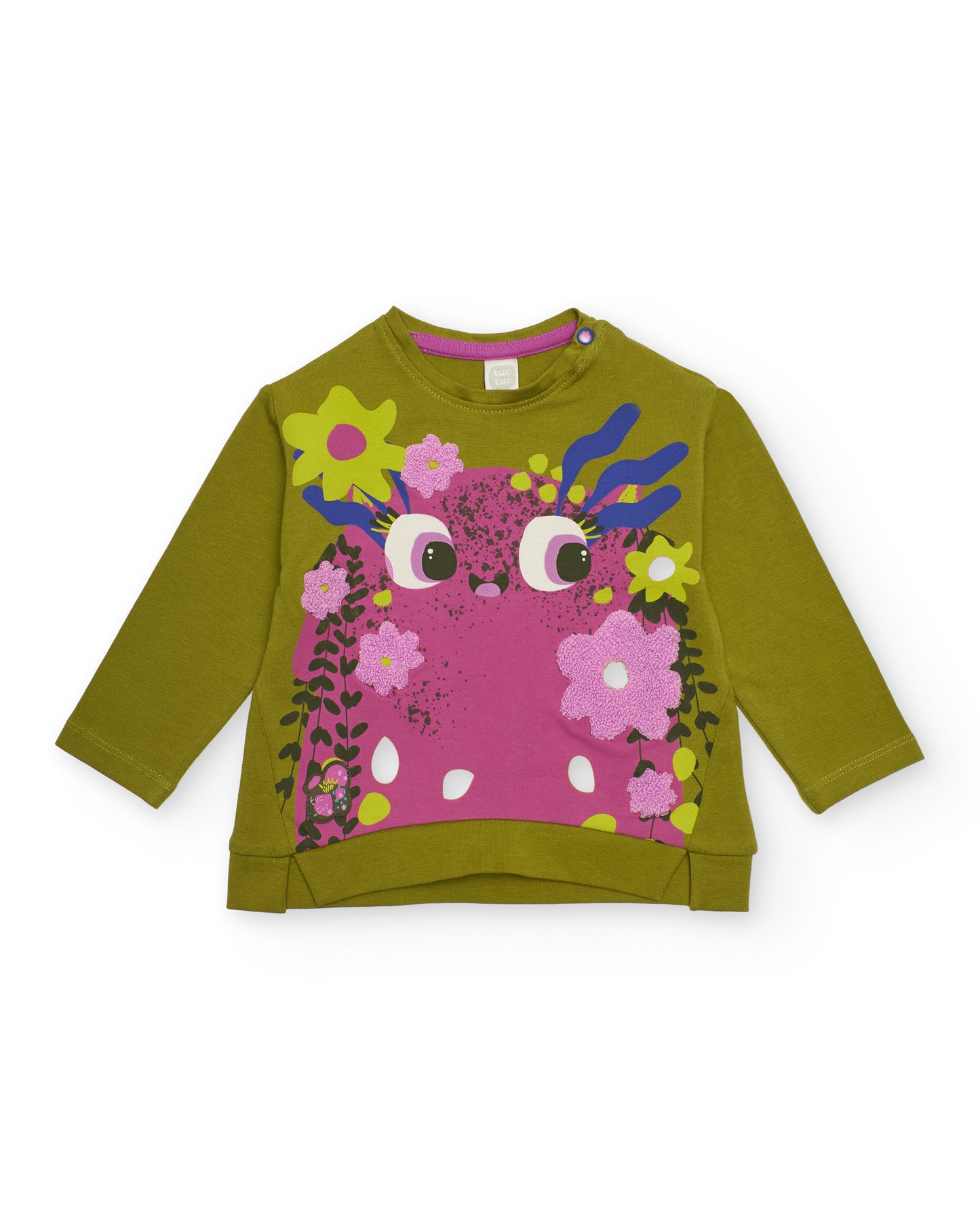 Tuc Tuc Creatures JERSEY T-SHIRT OLIVE