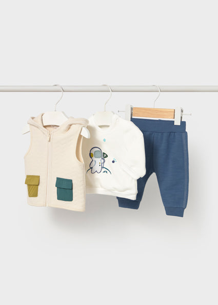 Mayoral Baby Boy 3-piece tracksuit set