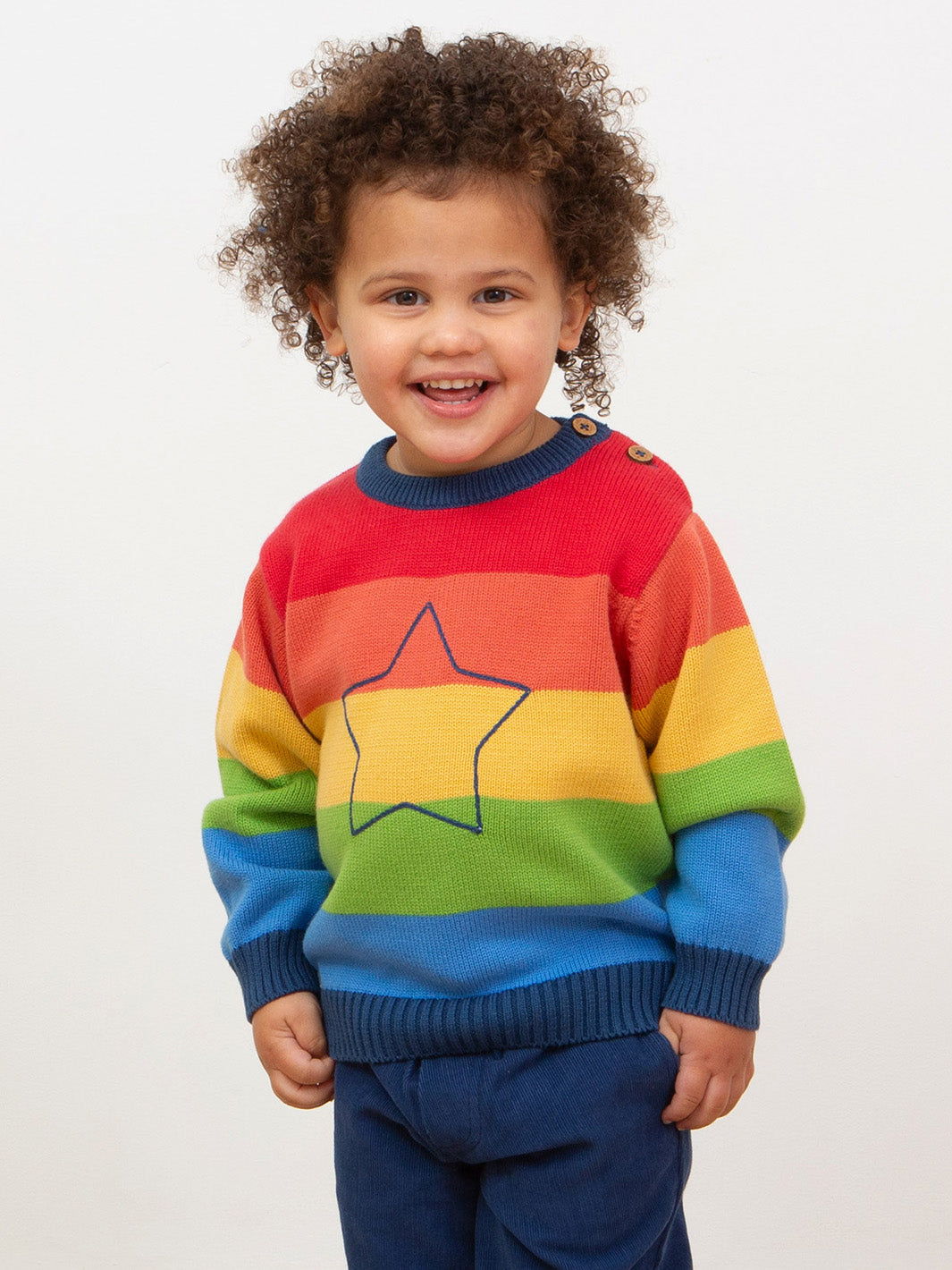 Kite Boy Rainbow Star Jumper