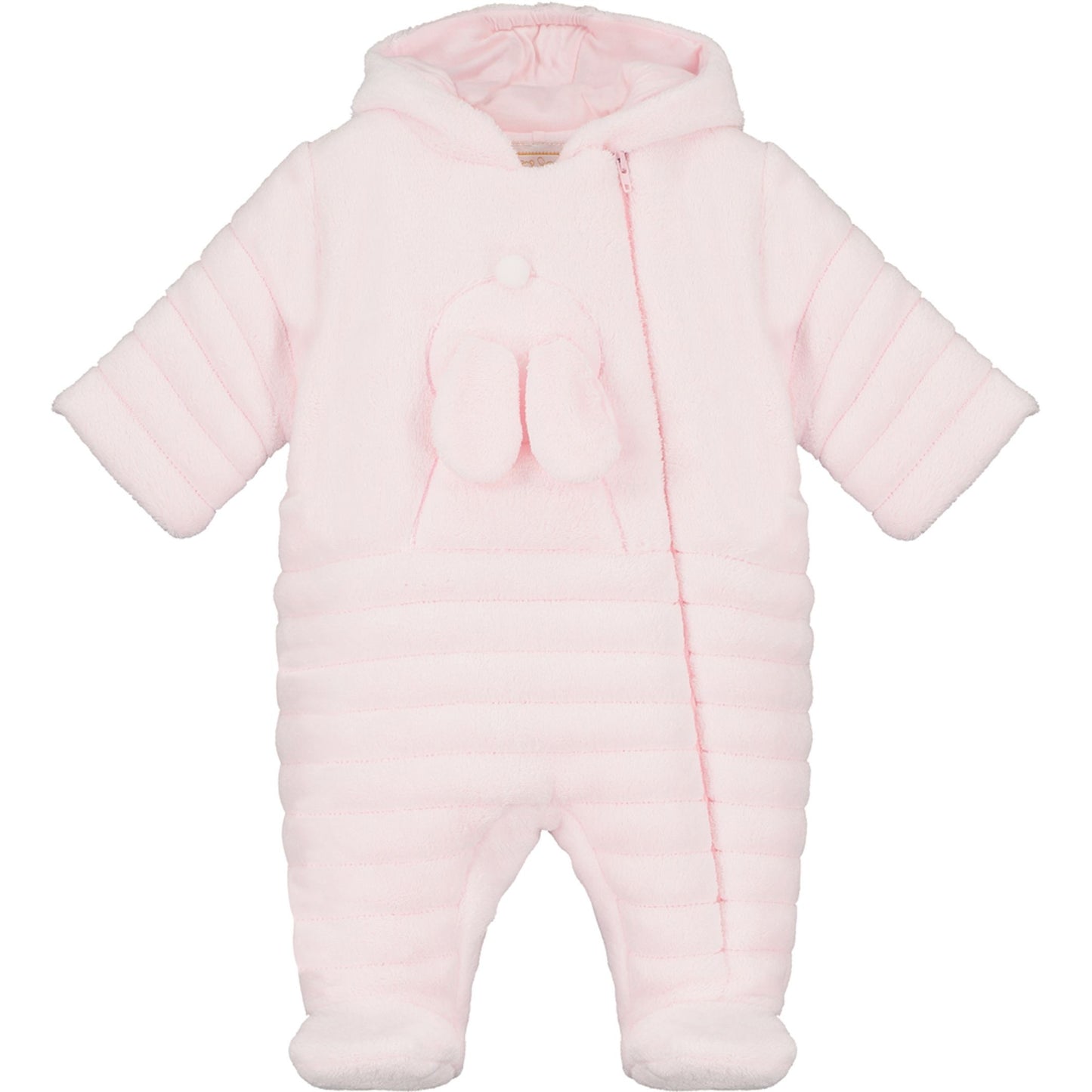Emile et Rose Alison Pale Pink Fleece Pramsuit