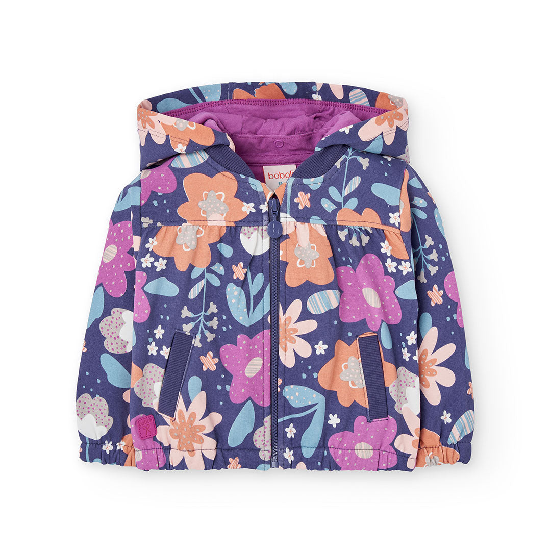 Boboli Girl Floral Fleece Jacket, Perfect Outerwear