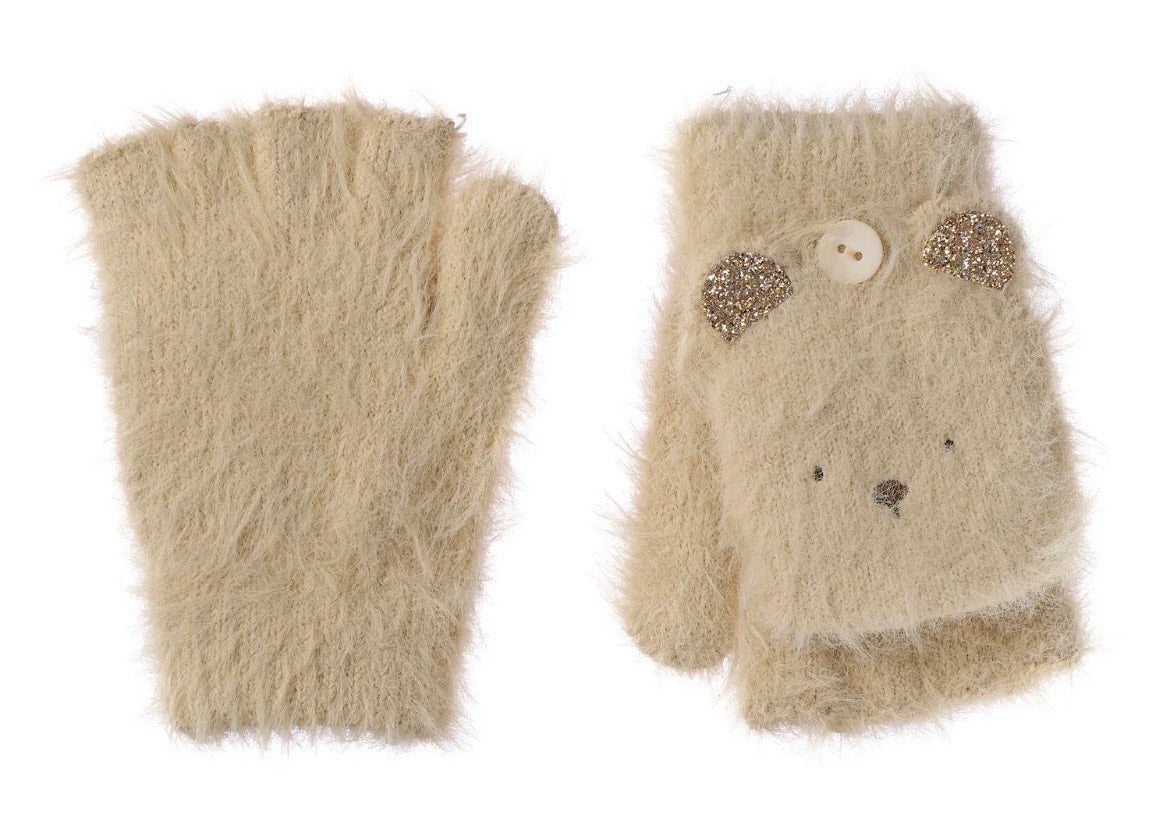Rockahula Teddy Bear Fluffy Gloves 3-6 Years