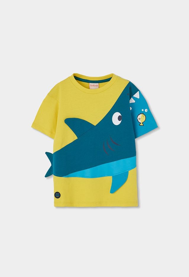Boboli Yellow shark T-shirt for boys