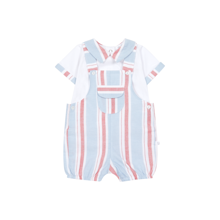 Deolinda Baby Boy Copacabana Dungarees & T-shirt Set
