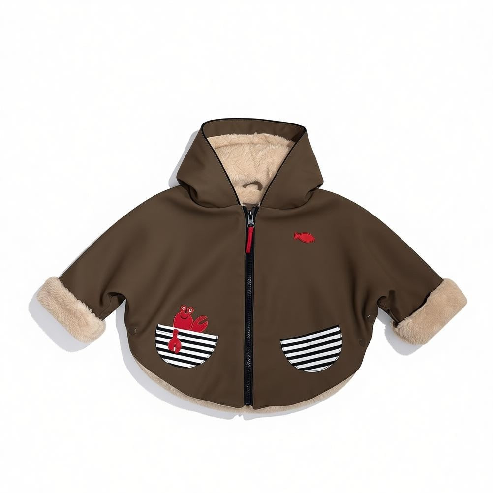 WEEKEND A LA MER DINGO POLAR CIRE CAPE IN CHOCOLATE BROWN