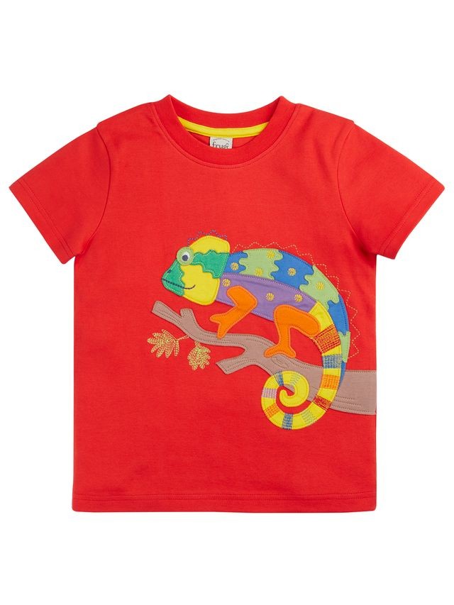 FRUGI CARSEN CIRCULAR T-SHIRT RED