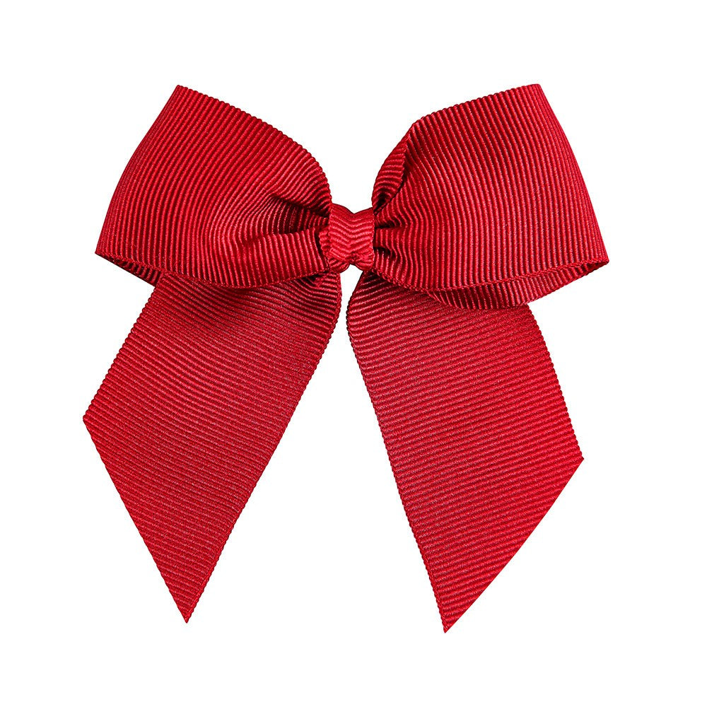 Condor Hair clip with grosgrain bow - 550 Red
