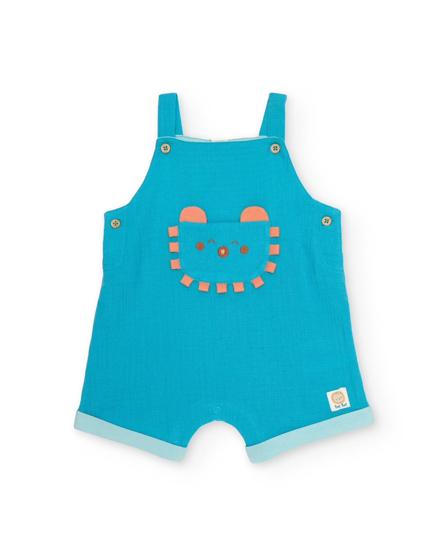 Tuc Tuc BABY BOY Turquoise romper with white printed t-shirt