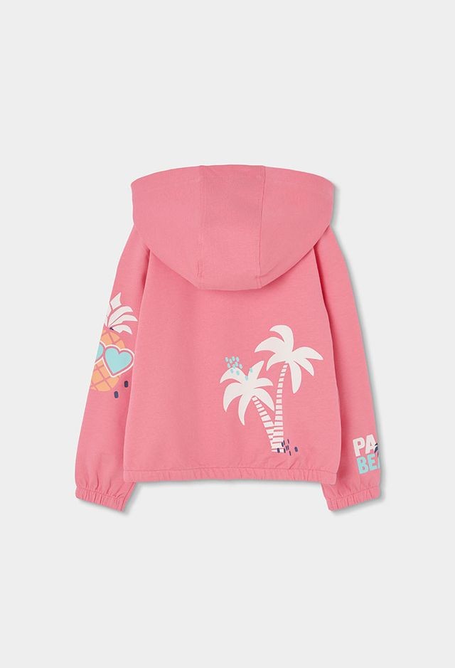 Boboli Fleece jacket for girl in blush