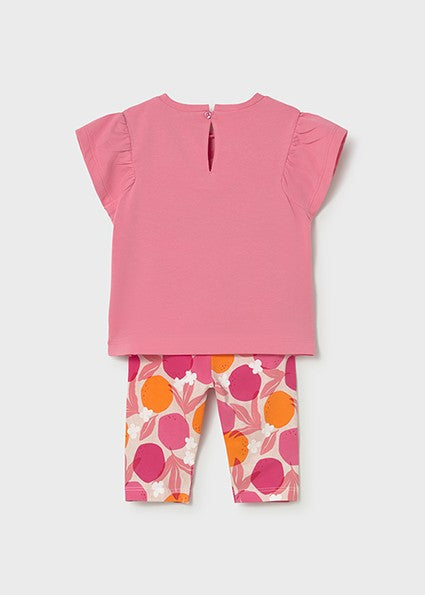 Mayoral Baby Girl Geranium Leggings set