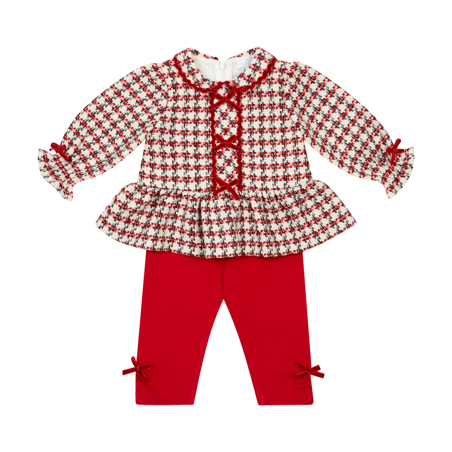 DEOLINDA RED TWEED LEGGING SET