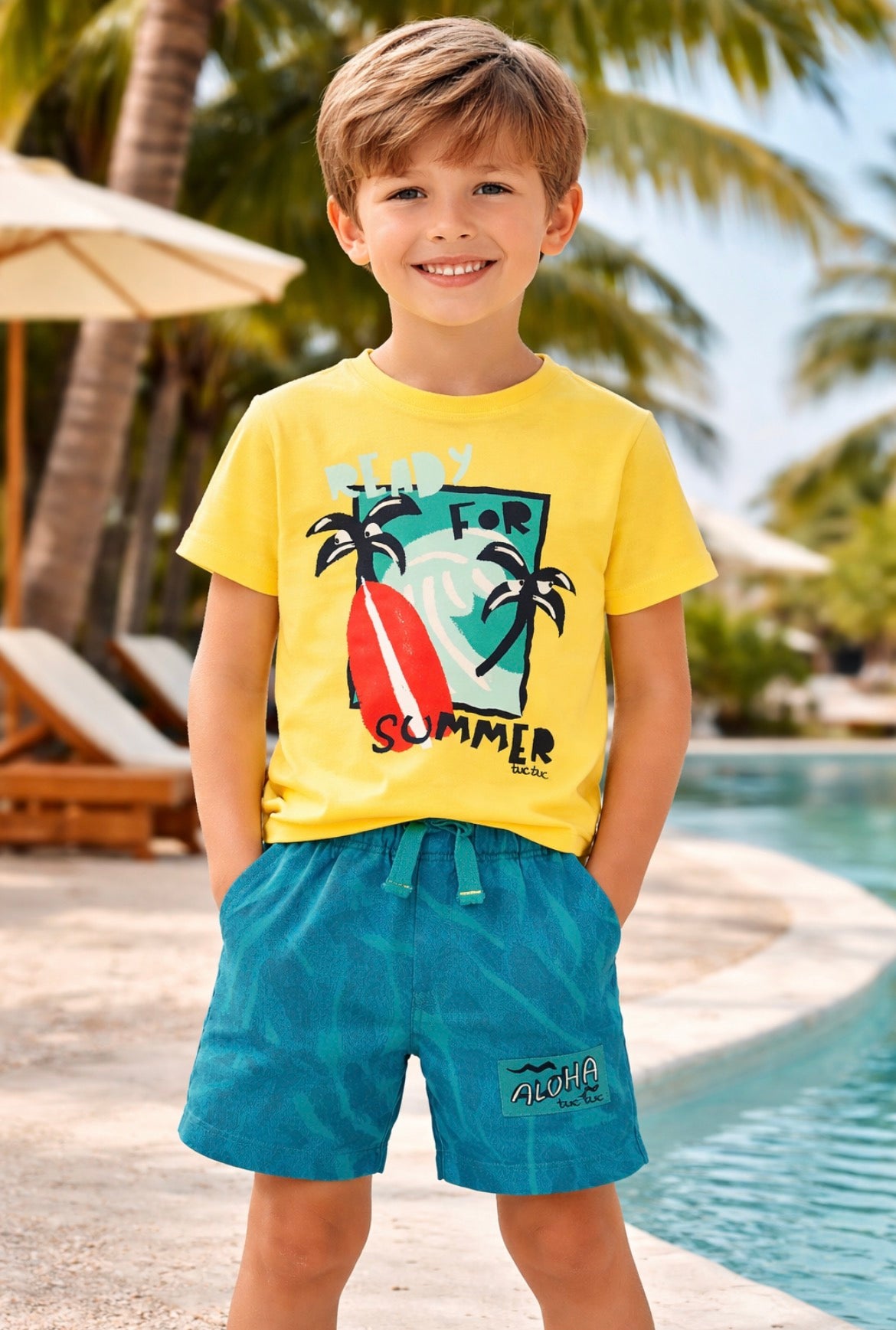 Tuc Tuc BOY READY FOR SUMMER BERMUDA SHORT SET